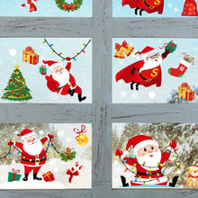 Carica l&#39;immagine nel visualizzatore di Gallery, O-Kinee Natale Adesivi Vetro, Natale Vetrofanie, Natale Adesivi Porta, Finestre Adesivo Babbo Natale Pupazzo di Neve Alce Natale Adesivi, Rimovibile Murali Fai da Te Sticke Statico Natale Adesivi.