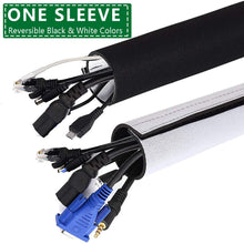 Carica l&#39;immagine nel visualizzatore di Gallery, Tubo Raccogli Cavi Guaina Neoprene per Cable Management Reversibile... - Ilgrandebazar