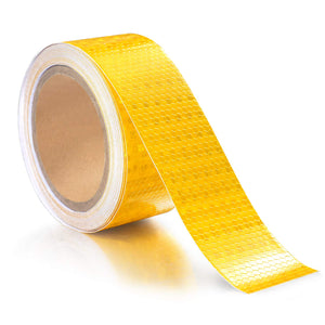 ONTWIE 5cm*10m Nastro Adesivo Catarifrangente, 5cm X 10m, Giallo - Ilgrandebazar