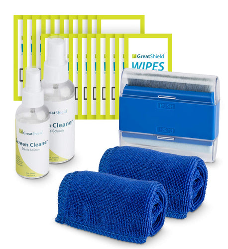 Kit 2 (2 panni, 2 bottiglie di detergente, pennello e 20 salviette) - Ilgrandebazar