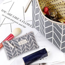 Carica l'immagine nel visualizzatore di Gallery, Borsa Cosmetica in Tela, 2 PCS Borsa Cosmetica, Custodia per Trucco Stampata, Borsa da Toilette da Viaggio, Borsa da Toilette da Viaggio Multifunzionale con Cerniera, per Chiavi Cosmetici