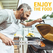 Carica l'immagine nel visualizzatore di Gallery, Utensili barbecue, isimsus Attrezzi per barbecue Acciaio Inox Set Di Attrezzi Per Barbecue Perfetti per Grill Accessori per Utensili da Barbecue, regalo perfetto per uomini, marito o papà - 5 pcs