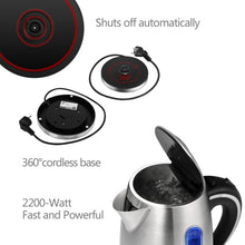 Carica l&#39;immagine nel visualizzatore di Gallery, Aigostar King 30CEA - Bollitore elettrico in acciaio 2200W - Ilgrandebazar