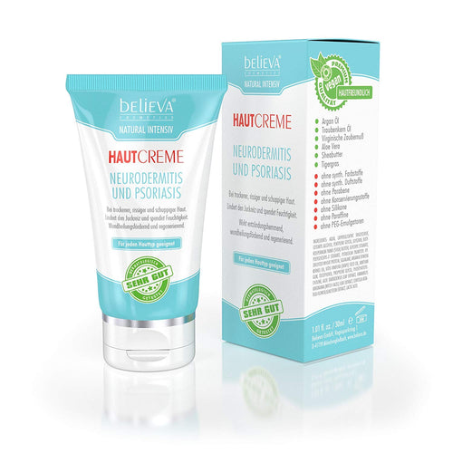 Believa Crema Naturale Intensiva - Per il trattamento di Neurodermite 30ml - Ilgrandebazar