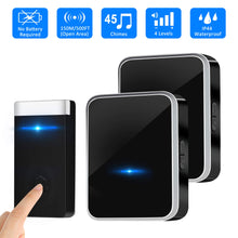 Campanello Wireless Senza Batteria - Kit Con 1 Trasmettitore E 2 Ricevitori, 45 Melodie E Impermeabile IP44 - Foto 8