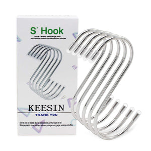 KEESIN S a forma di metallo rivestito con gancio in acciaio INOX Piccolo - Ilgrandebazar