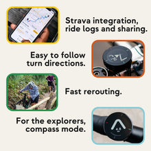 Carica l'immagine nel visualizzatore di Gallery, BEELINE Velo 2 Ciclocomputer GPS - Mappa di Navigazione Wireless Globale I Resistente alle Intemperie I Carica USB I Navigatore Bici con Supporto I Utilizzabile con Guanti
