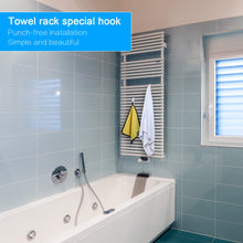 Carica l&#39;immagine nel visualizzatore di Gallery, 8 Pezzi Ganci per Termoarredo Bagno, Ganci Termoarredo Bagno, Appendi Accappatoio Bagno, Salvaspazio, Gancio Termoarredo Bagno Robusti per Accappatoio, Vestiti e Asciugamani
