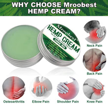 Carica l'immagine nel visualizzatore di Gallery, Hemp Cream, Hemp Balm, Crema di Canapa, Balsamo Antidolorifico Alla Canapa, Cream per massaggi per tensione articolare e muscolare, lenisce piedi, ginocchi, collo, schiena, spalle - 30 ML