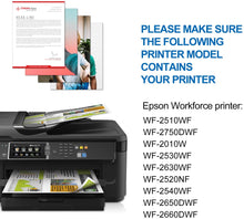 Carica l&#39;immagine nel visualizzatore di Gallery, feier 16XL 16 cartucce di inchiostro Compatibile per Epson 16XL 16 XL Multipack per stampanti Epson Workforce WF-2630 WF-2750 WF-2530 WF-2650 WF-2510 WF-2760 WF-2010 WF-2520 WF-2540 WF-2660