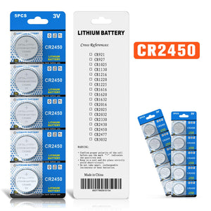Batteria CR2450 al litio 3V, pulsante a bottone elettronico per... - Ilgrandebazar