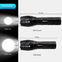 Carica l&#39;immagine nel visualizzatore di Gallery, REHKITTZ Torcia Super Luminosa Portatile LED (2 Confezioni), 1000...