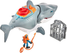 Carica l'immagine nel visualizzatore di Gallery, Imaginext Squalo Mega Morso con Personaggio Subacqueo, Gabbia e Accessori, Giocattolo per Bambini 3+Anni, GKG77