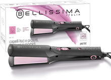 Carica l&#39;immagine nel visualizzatore di Gallery, Imetec Bellissima B26 100 Piastra per capelli lunghi o difficili da disciplinare, formato extra large, rivestimento in ceramica, effetto liscio e brillante in una sola passata, 160° C - 230° C