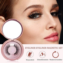 Carica l&#39;immagine nel visualizzatore di Gallery, Ciglia magnetiche, kit per ciglia e eyeliner magnetici aggiornati Aikvigss, ciglia magnetiche con eyeliner, ciglia finte 5 paia con pinzette, facili da indossare