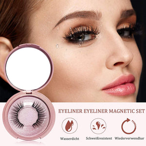 Ciglia magnetiche, kit per ciglia e eyeliner magnetici aggiornati Aikvigss, ciglia magnetiche con eyeliner, ciglia finte 5 paia con pinzette, facili da indossare