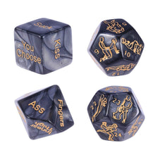 Carica l&#39;immagine nel visualizzatore di Gallery, 4pcs dadi Sexy Gioco,Gioco Per Adulti Dadi,divertenti Giochi Di Ruolo Romantici Dadi Gioco Di Dadi,di Dadi Regalo Novità Per Addio Al Nubilato Luna Di Miele Anniversario Di Matrimonio
