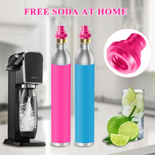 Carica l&#39;immagine nel visualizzatore di Gallery, Adattatore Rapido per Bombola Soda stream, Filetto TR21-4, con Due Anelli di Gomma, per Soda Duo, Art/Terra, Quick Connect QC e Bombole Gassate CO2 Standard (54)