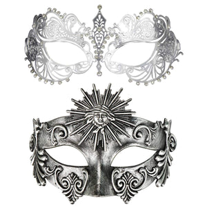 Maschera mascherata da coppia, corazzata Costumi veneziani Maschera... - Ilgrandebazar