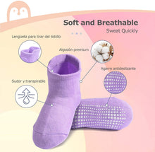 Carica l'immagine nel visualizzatore di Gallery, momcozy Calzini Antiscivolo Bambino Calzini Neonato Calze Gommate Bambino Calze Antiscivolo Bimba Set Di Calzini Calzini Colorati Calzini Riscaldanti per 0-36 Mesi Neonata, 4/6/12 Paia