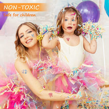 Carica l&#39;immagine nel visualizzatore di Gallery, Kit Tatuaggi Glitterati, Nivlan 48 Colori Tatuaggi Temporanei Bambini con 203 Stencil, Tatuaggi Glitter Impermeabili per Ragazzi Ragazze Adulti Festa Carnevale