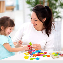 Carica l'immagine nel visualizzatore di Gallery, Comius Sharp Puzzle di Legno Set, 6 Pezzo Giocattoli Puzzle in Legno, Educativo Giocattoli Giochi Set Regalo, Giocattoli Montessori per 3 4 5 Anni Bambina Bimbo Ragazza Ragazzo (Trolley)