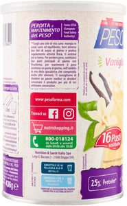 Pesoforma Smoothie Pasti Sostitutivi Dimagranti Shake Vaniglia, Ricco in Fibre, SOLO 201 Kcal per pasto - 16 Pasti - 436 Gr