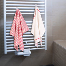 Carica l&#39;immagine nel visualizzatore di Gallery, 8 Pezzi Ganci per Termoarredo Bagno, Ganci Termoarredo Bagno, Appendi Accappatoio Bagno, Salvaspazio, Gancio Termoarredo Bagno Robusti per Accappatoio, Vestiti e Asciugamani