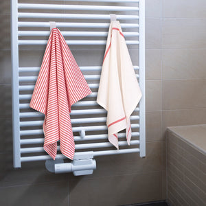 8 Pezzi Ganci per Termoarredo Bagno, Ganci Termoarredo Bagno, Appendi Accappatoio Bagno, Salvaspazio, Gancio Termoarredo Bagno Robusti per Accappatoio, Vestiti e Asciugamani