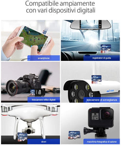 Netac 128G Scheda Micro SD, Scheda di Memoria A1, U3, C10, V30, 4K, 667X, UHS-I velocità Fino a 100/30 MB/Sec(R/W) Micro SD Card per Telefono, Videocamera, Switch, Gopro, Tablet