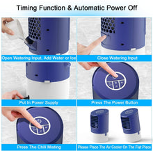 Carica l'immagine nel visualizzatore di Gallery, Condizionatore Portatile, TedGem Climatizzatore Portatile, Mini Condizionatore Portatile, 4 in 1 Aria Condizionata, Umidificatore, Ventilatore da Scrivania, 7 Luci LED, 3 Velocità per Casa e Ufficio