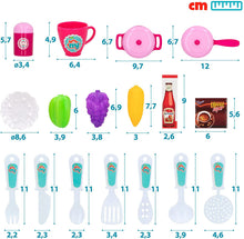 Carica l'immagine nel visualizzatore di Gallery, ColorBaby - Cucina giocattolo, valigetta con 17 accessori, cucina per bambini, cibo giocattolo, cucina dei giocattoli, giocattoli per bambini 3 anni, giocattoli per bambini 3 anni (49156)