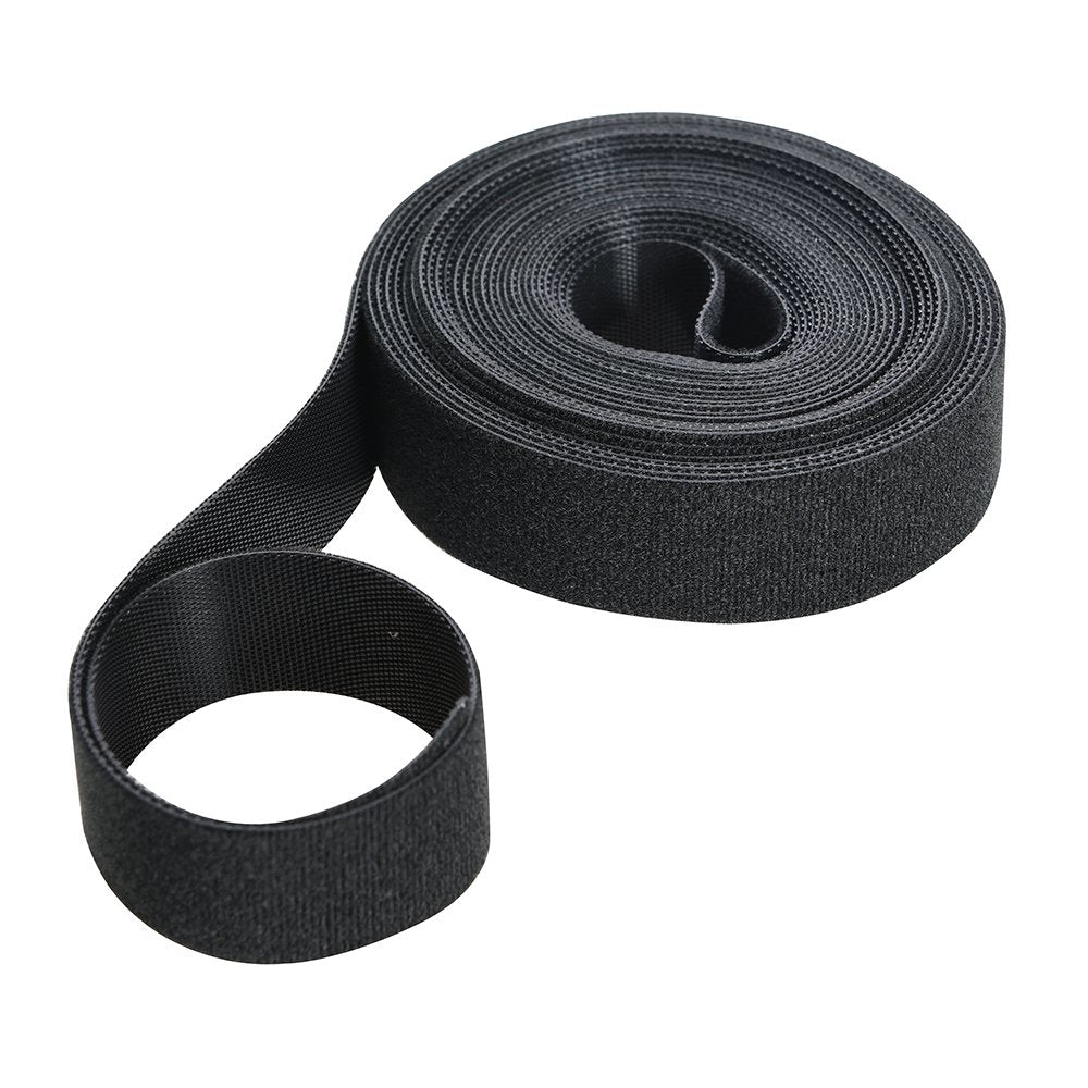 Nastro nero riapribile con velcro, nero, 684180 25 mm x 5 m, Black - Ilgrandebazar