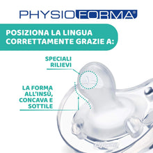 Carica l'immagine nel visualizzatore di Gallery, Chicco PhysioForma Ciuccio in Silicone 6-16 Mesi, 1 Pezzo - Gommotto Morbido e Delicato, Supporta la Respirazione Fisiologica e Favorisce il Corretto Sviluppo della Bocca, Trasparente