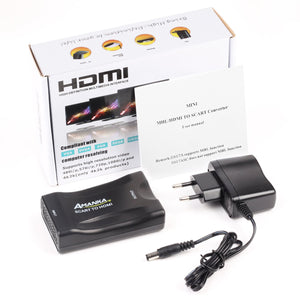 AMANKA Convertitore SCART a HDMI Adattatore to HDMI, - Ilgrandebazar