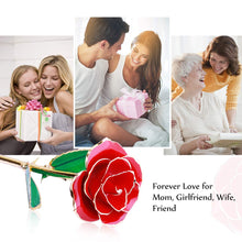 Carica l&#39;immagine nel visualizzatore di Gallery, ETEREAUTY 24K Rosa Placcato Oro, Regalo con a Forma di Cuore &amp; Rosso - Ilgrandebazar