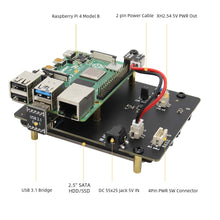 Carica l&#39;immagine nel visualizzatore di Gallery, Raspberry Pi 4 SATA, raspberry 4 Modello B X825 da 2.5 pollici SATA... - Ilgrandebazar