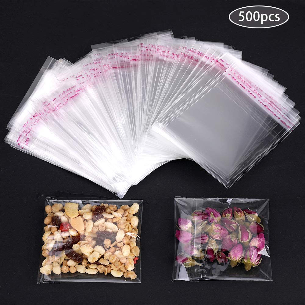 Faburo 500pz Bustine trasparenti per confetti, 7 * 10cm di plastica... - Ilgrandebazar