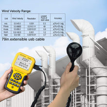 Carica l&#39;immagine nel visualizzatore di Gallery, AOPUTTRIVER Anemometro Digitale Portatile AP-856A(Anemometro USB) - Ilgrandebazar