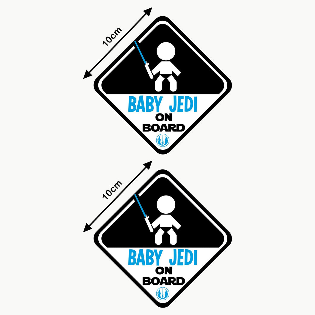 Autodomy Adesivi Baby Jedi Bambino Star Wars On Board Bimbo Uso Interno - Ilgrandebazar