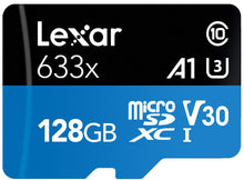 Carica l&#39;immagine nel visualizzatore di Gallery, Lexar Schede ad alte prestazioni 633x 128GB microSDXC UHS-I - Ilgrandebazar