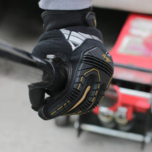Carica l&#39;immagine nel visualizzatore di Gallery, Vgo Glove Guanti, 3 paia, guanti da lavoro ad alto carico 9/L, Nero+oro