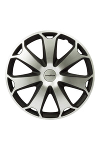 Goodyear GOD9043 Set di 4 Copricerchi Daytona, 15", Argento/Nero - Ilgrandebazar