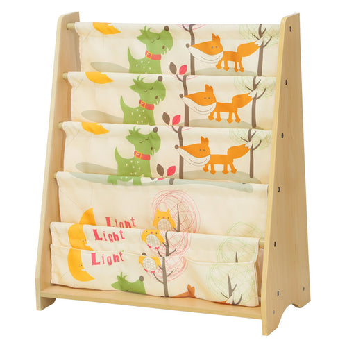 SONGMICS Libreria di Tessuto per 62 x 28 x 72 cm, Finitura Acero, Multicolore - Ilgrandebazar