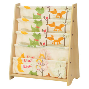 SONGMICS Libreria di Tessuto per 62 x 28 x 72 cm, Finitura Acero, Multicolore - Ilgrandebazar