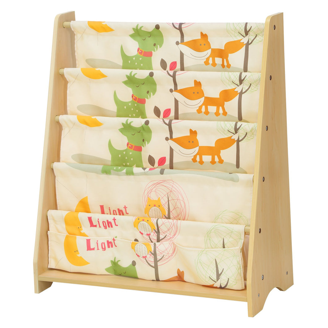 SONGMICS Libreria di Tessuto per 62 x 28 x 72 cm, Finitura Acero, Multicolore - Ilgrandebazar