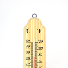 Carica l&#39;immagine nel visualizzatore di Gallery, com-four® 2 termometri per Legno Interni ed Esterni 02 Pezzi - 26x5.5x1cm - Ilgrandebazar