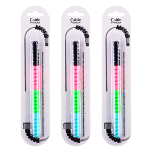 Tipo-C Caricabatterie Cavo Saver, Flessibile 12 Pezzi, Nero, Rosa, Blu, Verde - Ilgrandebazar