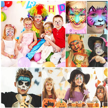 Carica l&#39;immagine nel visualizzatore di Gallery, Gifort Trucchi per Truccabimbi, 36 Colori Body Painting Kit con 4 Face Paint Stampini per Bambini, Perfetto per Carnevale, Pasqua, Natale, Halloween