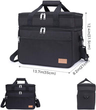 Carica l&#39;immagine nel visualizzatore di Gallery, Lifewit Borsa Termica Porta Pranzo Frigo Isoterma per 23 L, Nero - Ilgrandebazar